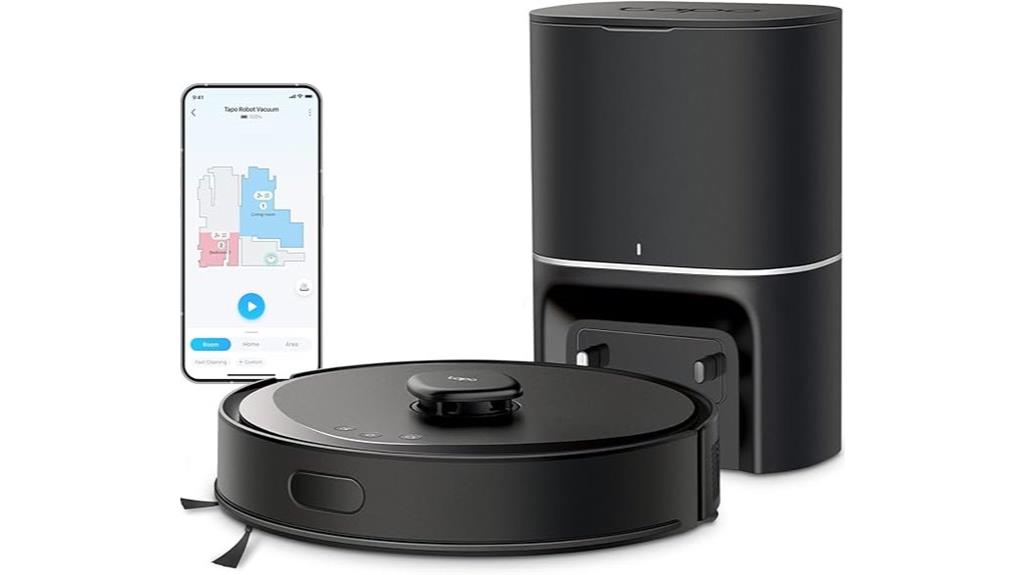 robotic vacuum with self emptying