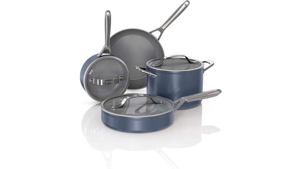 seven piece ceramic cookware