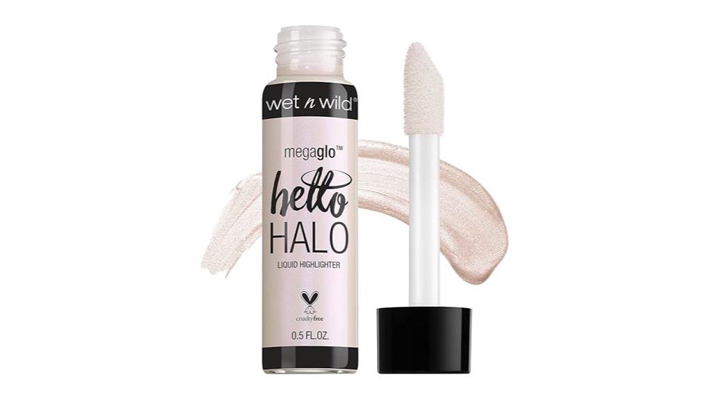 shimmery liquid highlighter makeup
