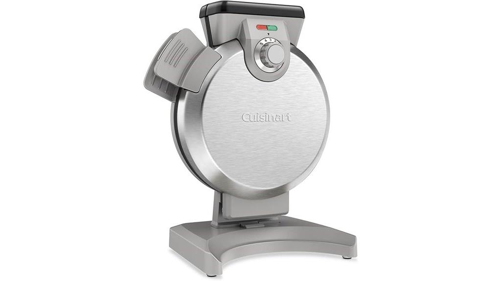 silver vertical waffle maker