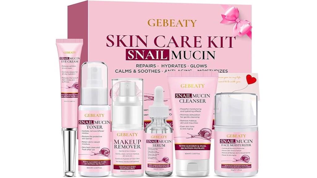skincare gift set snail