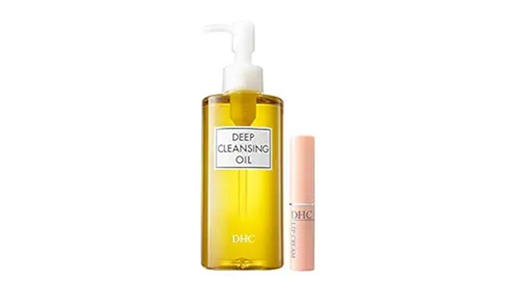 skincare oil and lip set