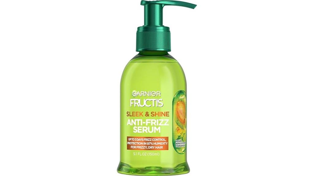 sleek anti frizz hair serum