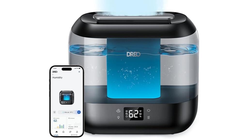 smart humidifier with nightlight