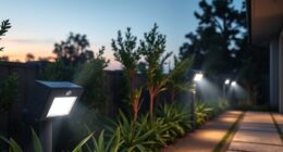 solar motion activated outdoor lights