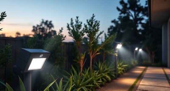 solar motion activated outdoor lights