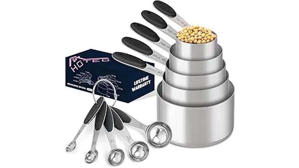 stainless steel measuring set
