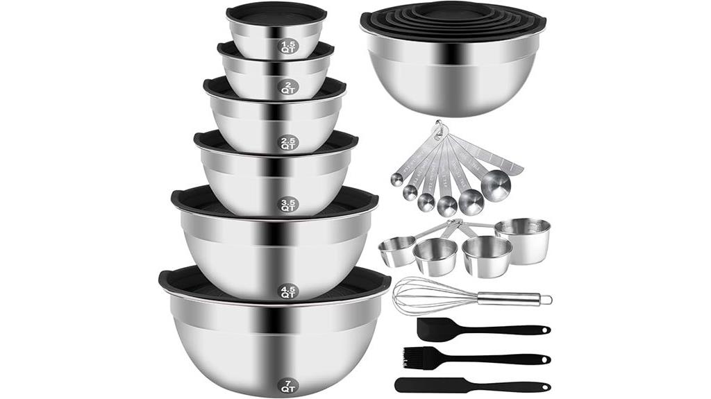 stainless steel mixing bowls
