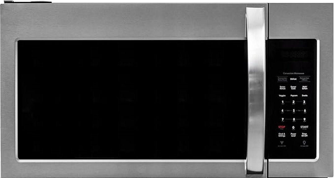 stainless steel over the range