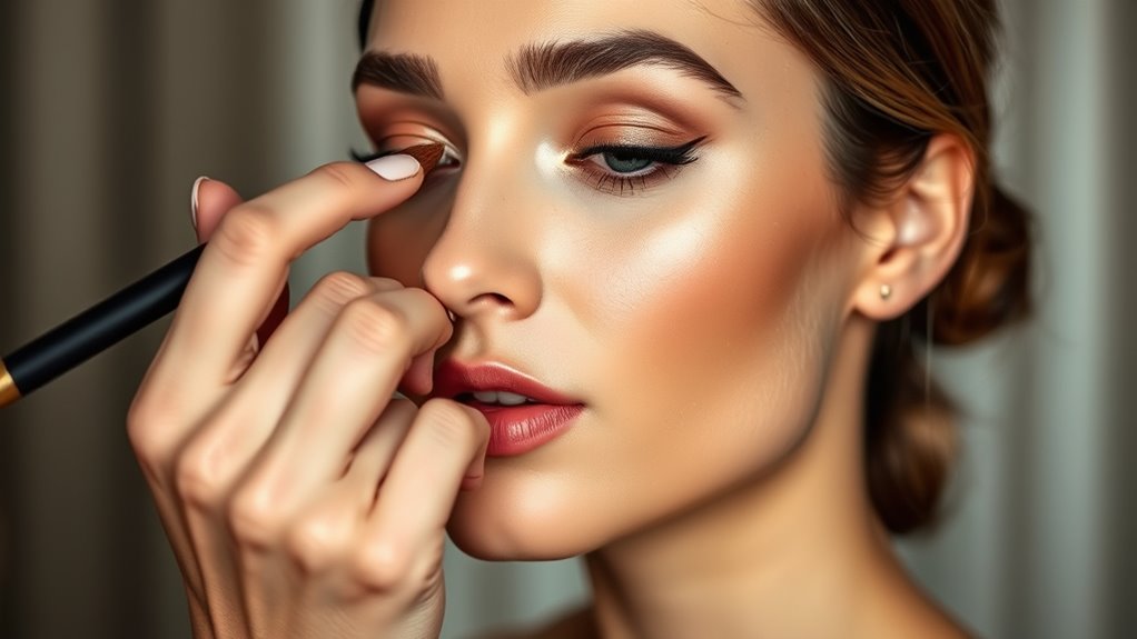 subtle highlighting and contouring