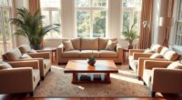 symmetrical furniture placement balance