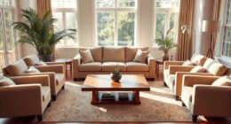 symmetrical furniture placement balance