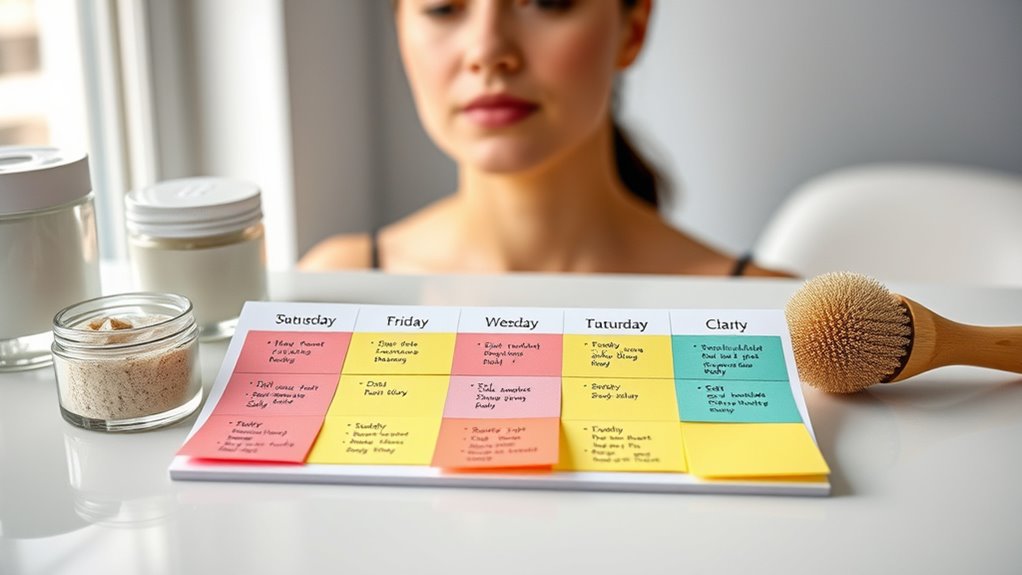 tailored weekly exfoliation routine
