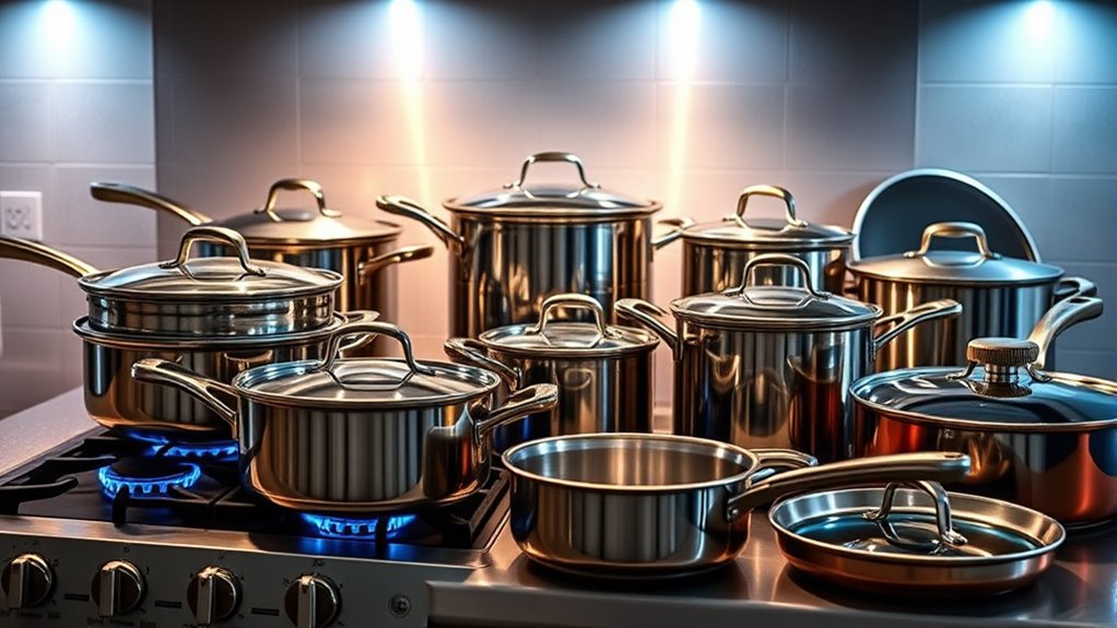 top gas stove cookware