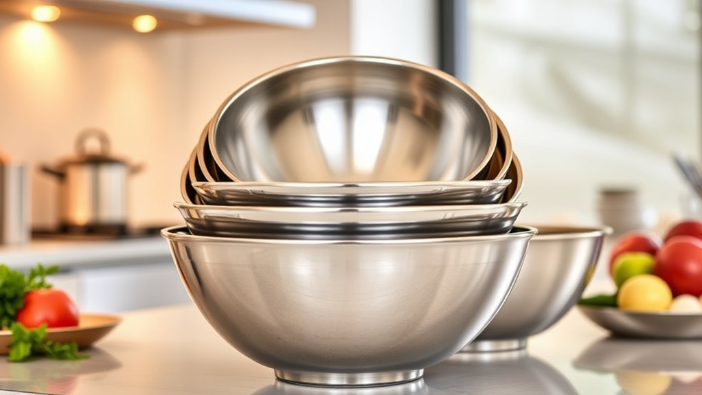 top stainless steel mixing bowls