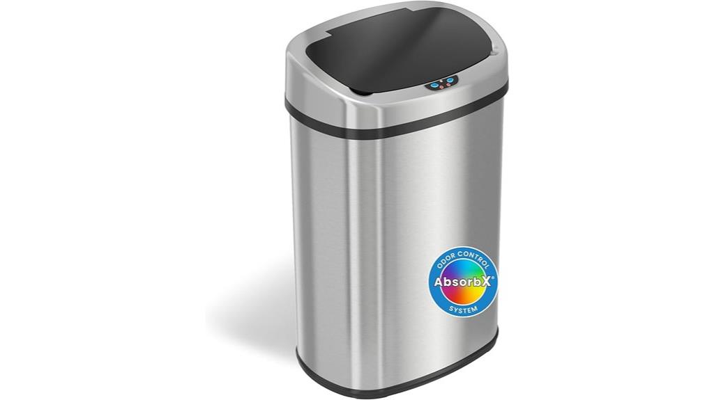 touchless 13 gallon trash