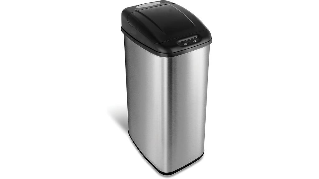 touchless infrared trash can