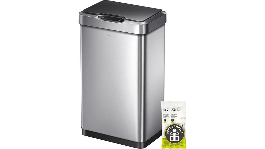 touchless motion sensor trash can
