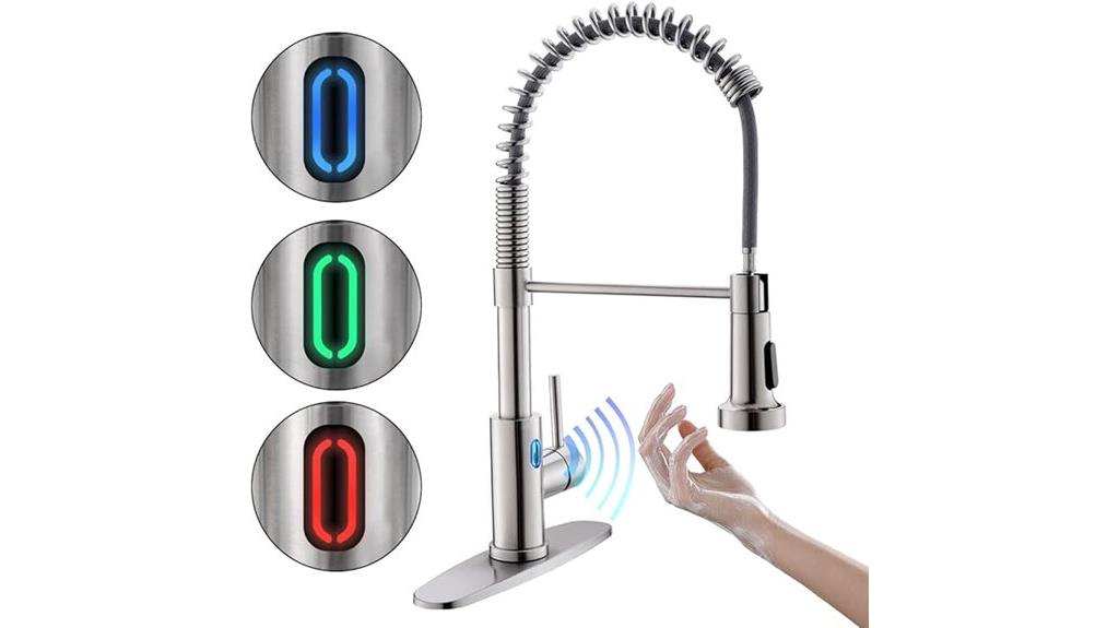 touchless pull down faucet