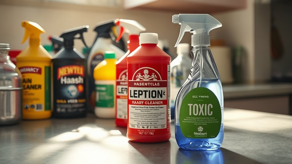 toxic corrosive cleaning chemicals