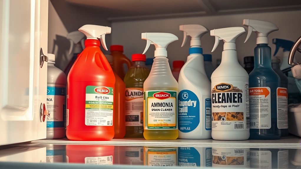 toxic gas from cleaning mixtures