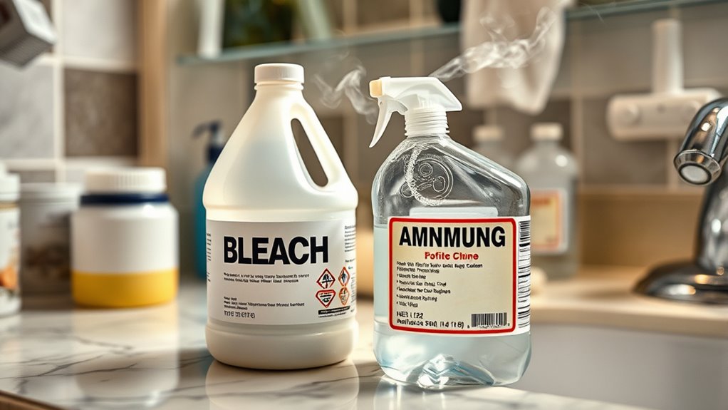 toxic gases from mixing chemicals