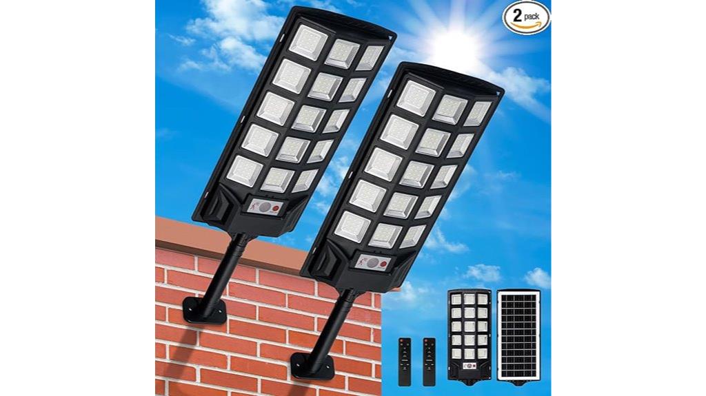 two pack solar lights