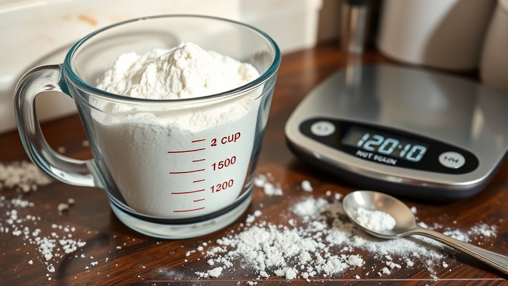 use precise weight measurements