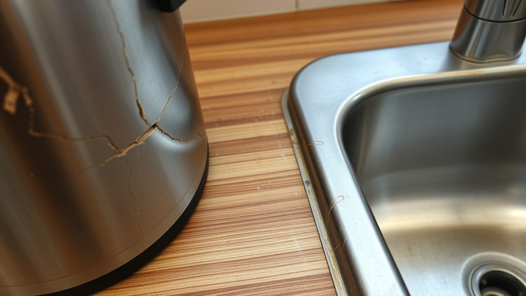 vinegar damages rubber components