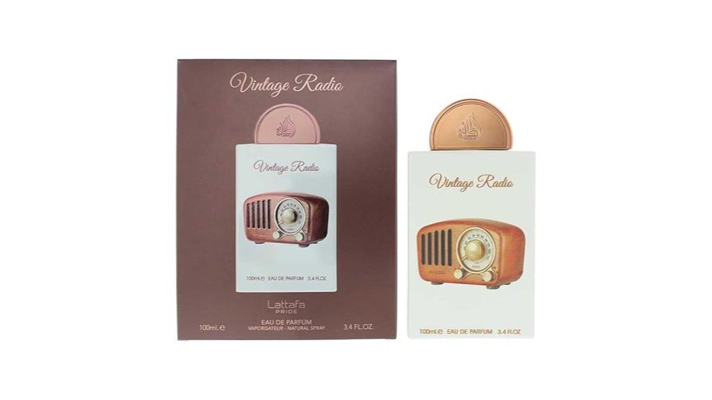 vintage radio fragrance spray
