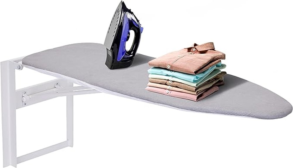 wall mounted foldable ironing board