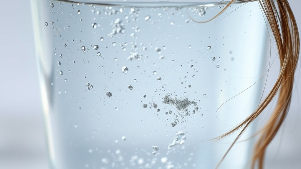 water contaminants damage hair
