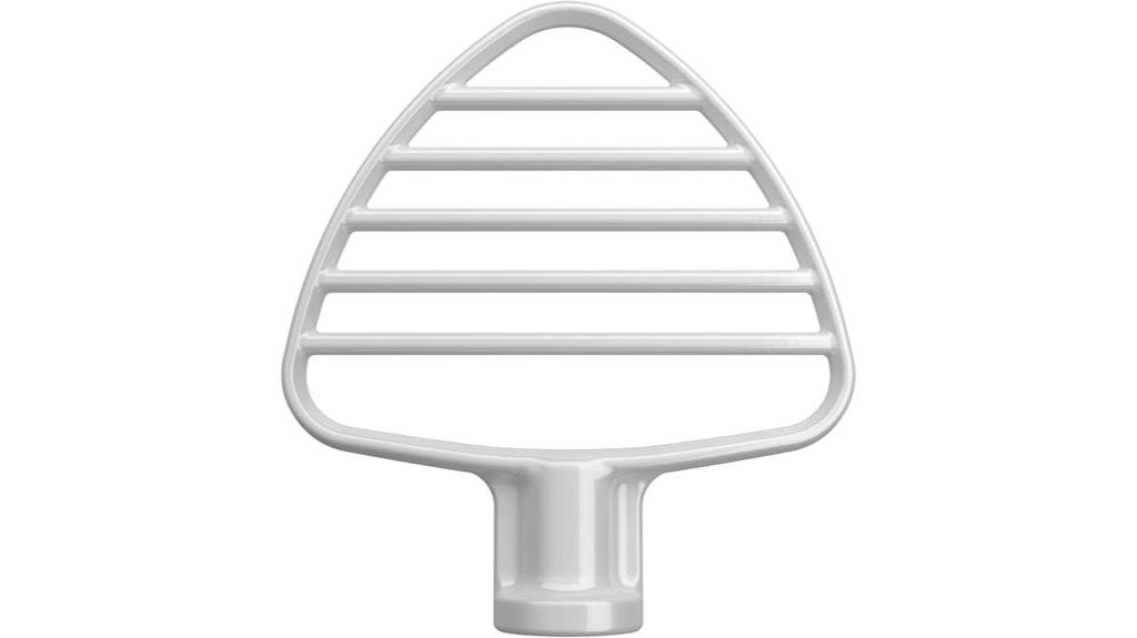 white kitchenaid beater attachment