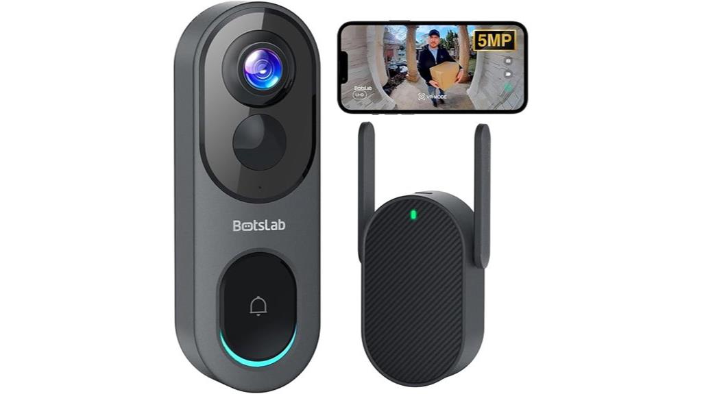 wireless 5mp video doorbell