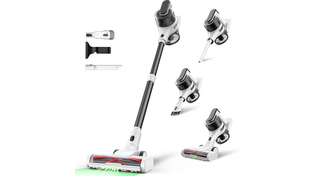 wireless stick vacuum with lights