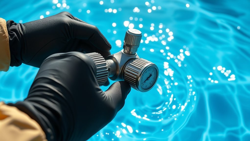 adjust pressure regulator carefully