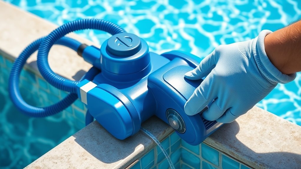 attach and set up pump