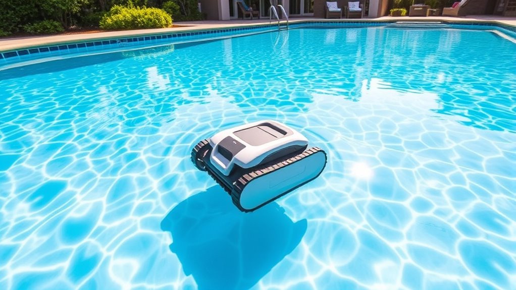automatic cleaners handle large pools