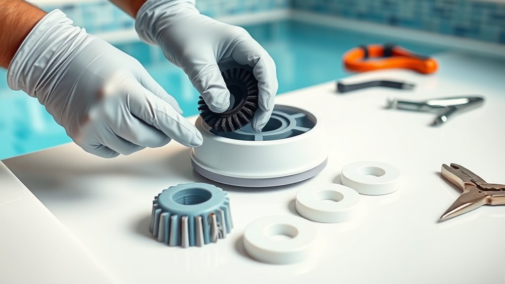 careful old part removal
