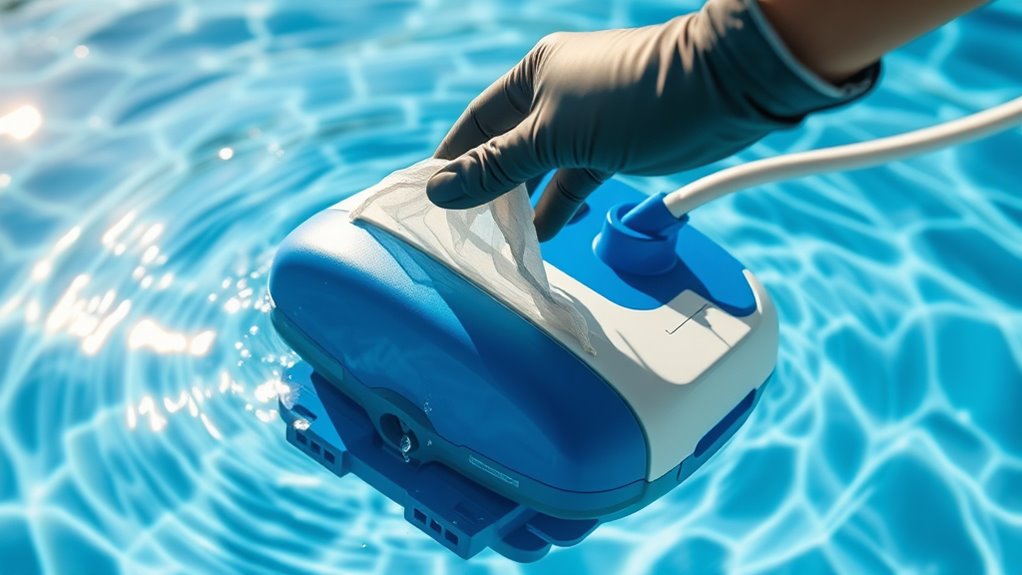 changing pool cleaner bags