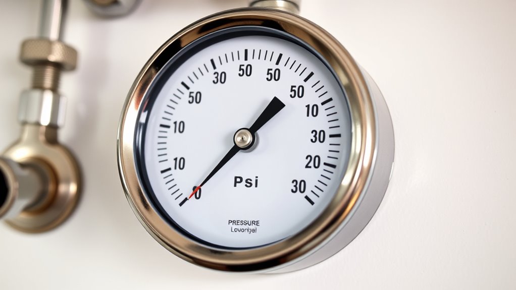 check water pressure levels