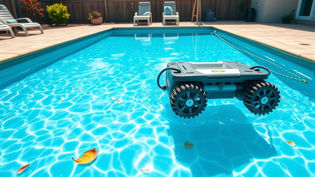 clear pool area regularly