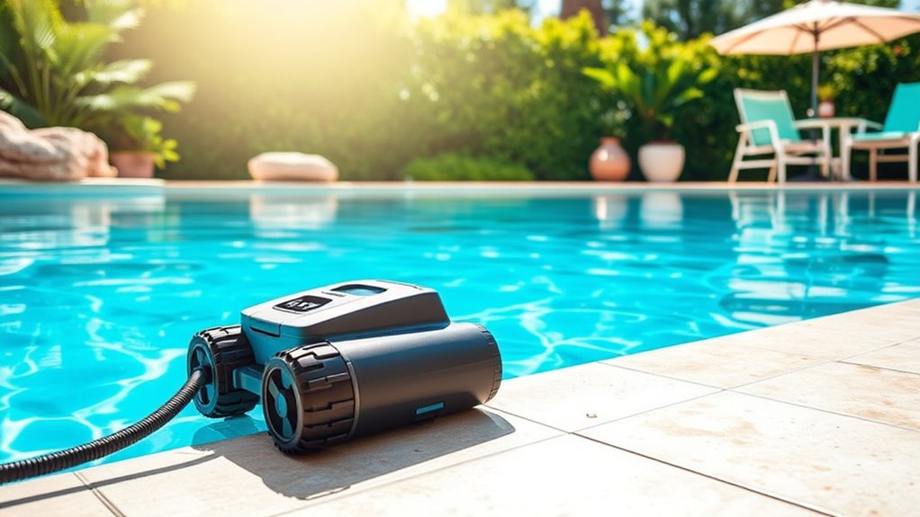 clear pool area regularly