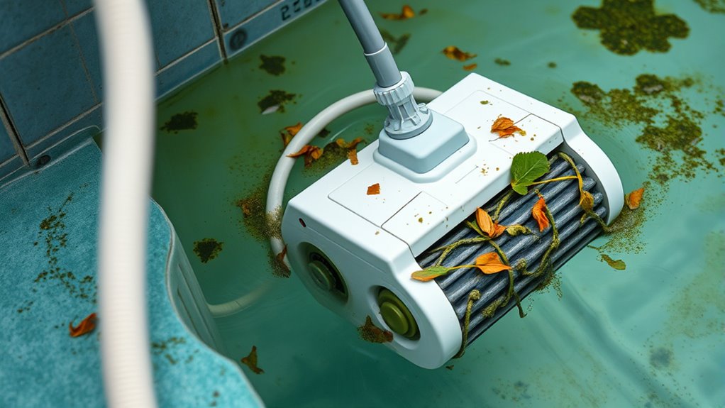 clogged debris causing blockages