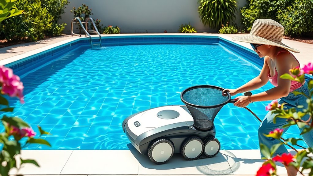 combined automatic and manual cleaning