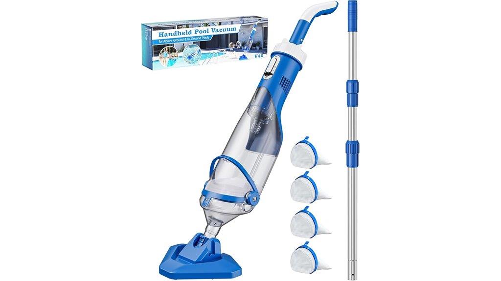 cordless vacuum with telescopic pole