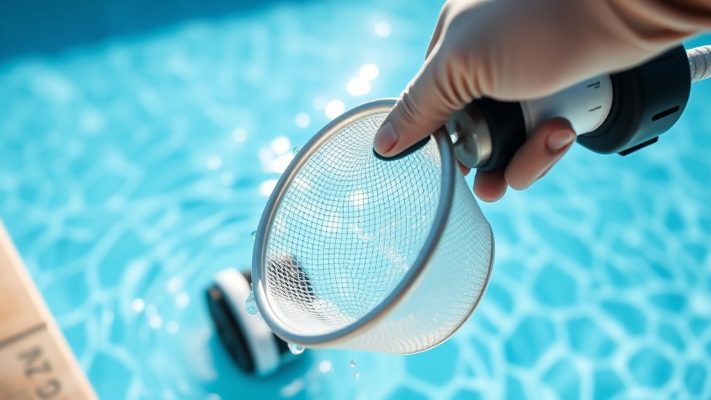 inspect and clean skimmer regularly