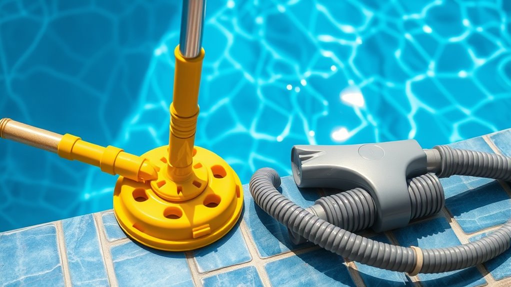 pool chemical and debris prep