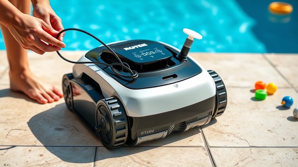 prepare pool for cleaning