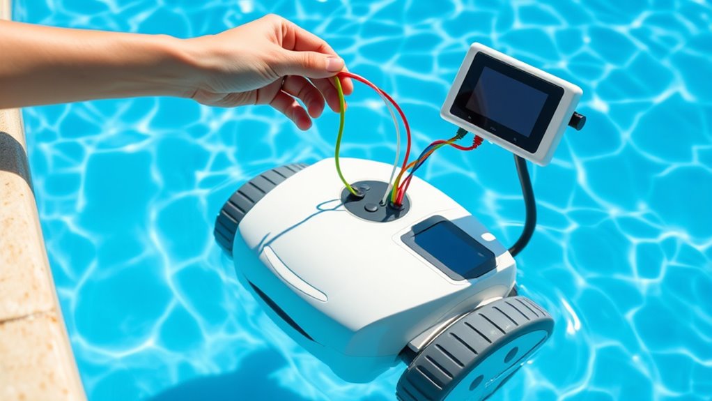 program and install robot cleaner